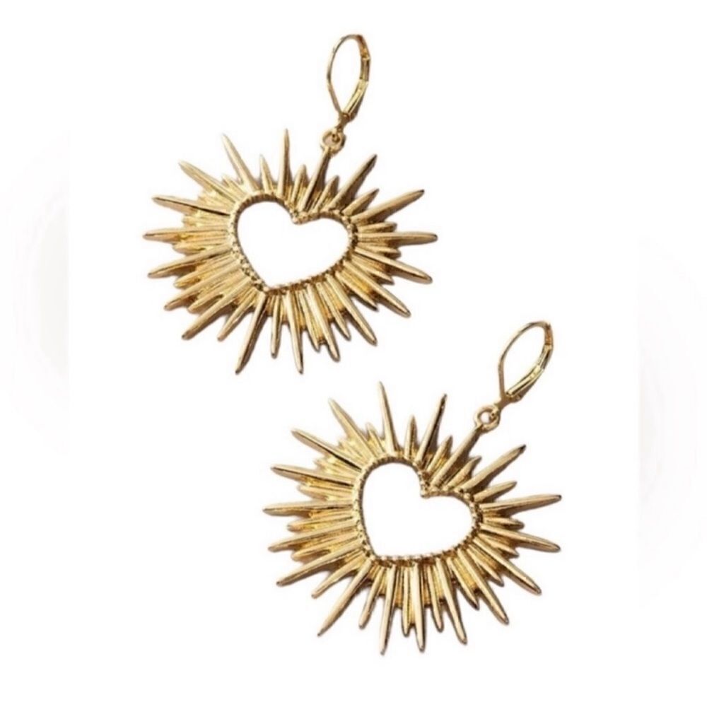 Heart radiant earrings #553